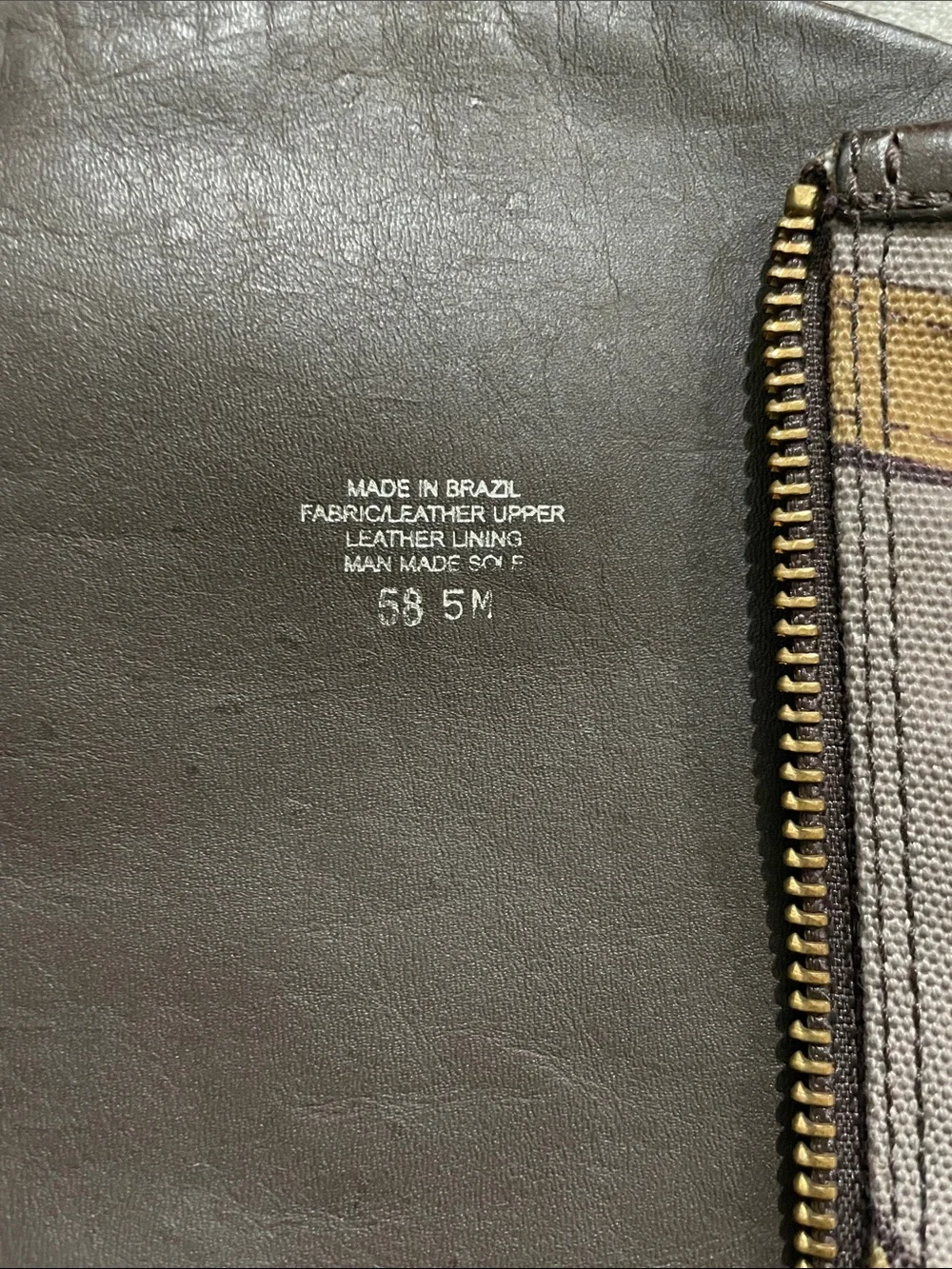 Tory Burch FELIX Riding Boots Brown Leather Equestrian Print Fabric Zip Size 5